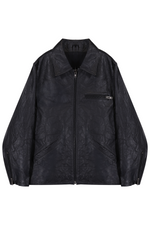 Jaqueta Workwear em Couro Lambskin