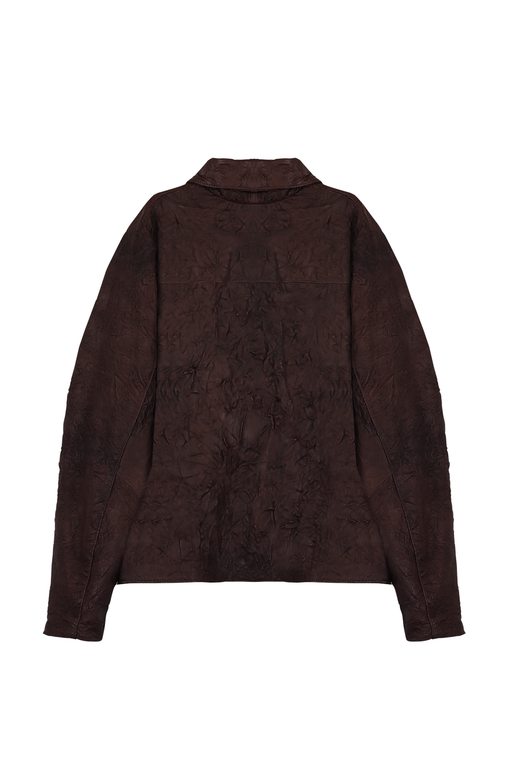 Jaqueta Workwear em Couro Lambskin Vermelho