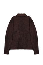 Jaqueta Workwear em Couro Lambskin Vermelho