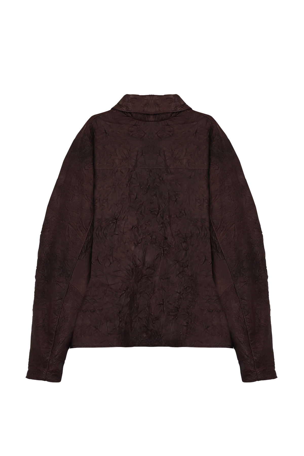 Jaqueta Workwear em Couro Lambskin Vermelho