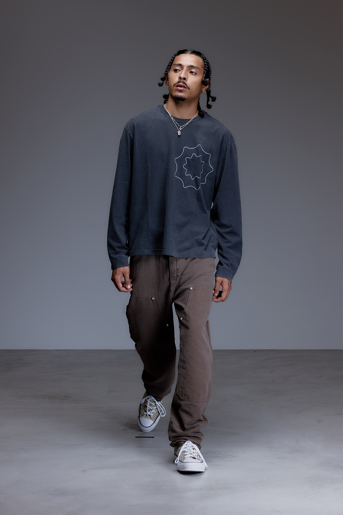 Calça Double-Knee em Mocha